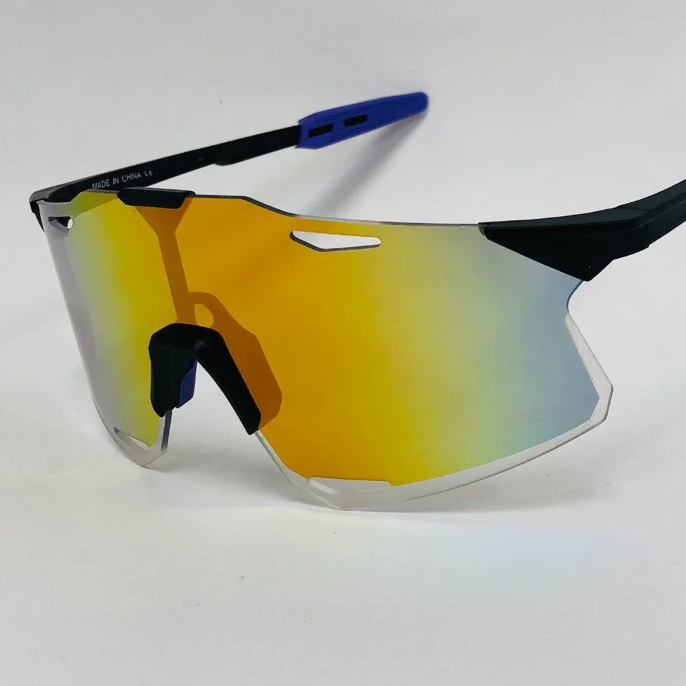 Sports Men Sunglasses Multi Mirror Lens Large Frame Fashion Style Reflective New